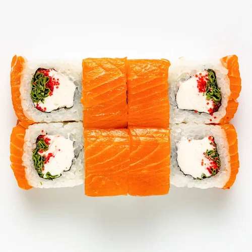 Ролл Филадельфия лайт с тобико