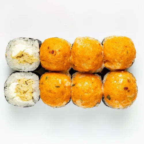 Запеченный ролл с лососем