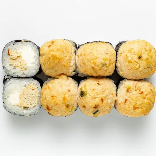 Запеченный ролл с курицей